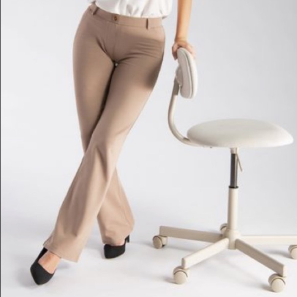 Betabrand Dress Pants/Yoga Boot-Cut Classic Pants